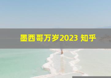 墨西哥万岁2023 知乎